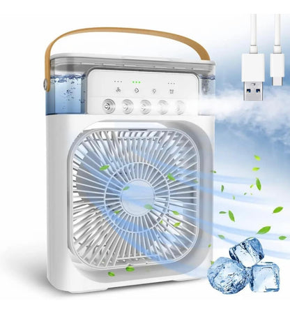 Portable Air Cooler with Water Tank and Fan