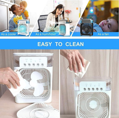 Portable Air Cooler with Water Tank and Fan